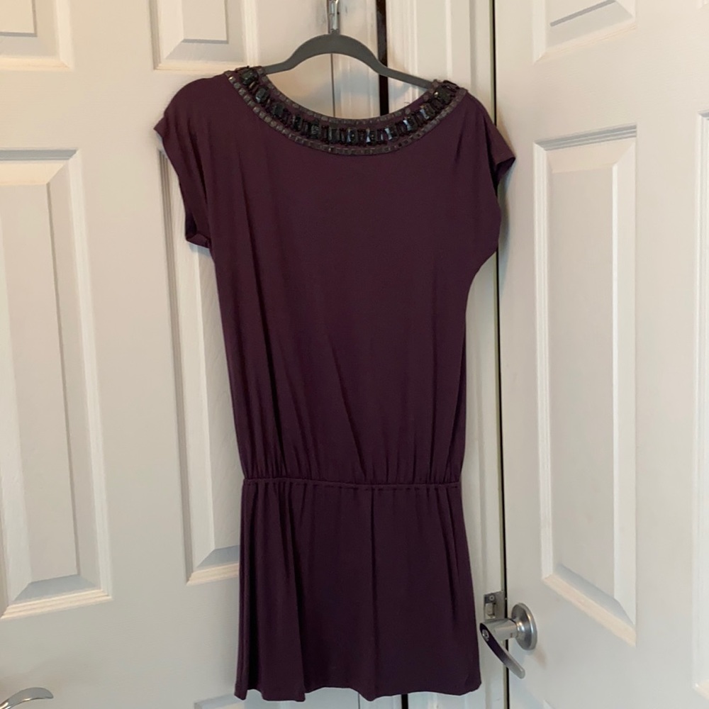 Dark purple dress
